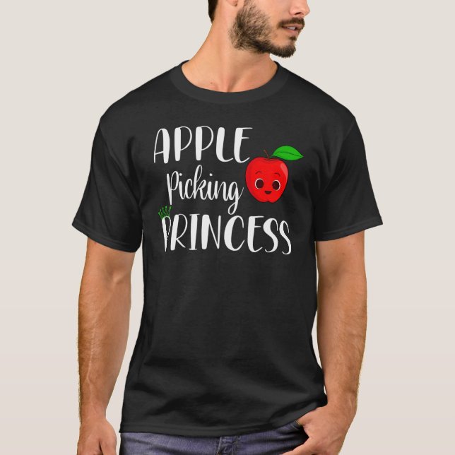 Apple Picking Princess Apple Picking Girls Kids To T-Shirt (Front)
