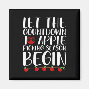 Apple Picking Season 2025 Fall Orchard Harvest Fun Magnet