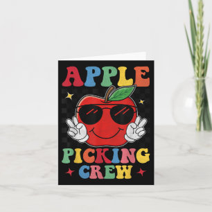 Apple Picking Squad 2025 Fall Orchard Harvest Fun  Card
