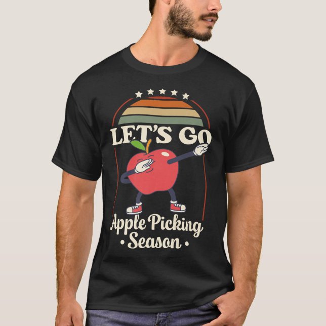 Apple Picking Squad 2025 Fall Orchard Harvest Fun  T-Shirt (Front)