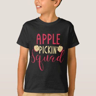 Apple Picking Squad Gift Apple Fruit Picker Design T-Shirt