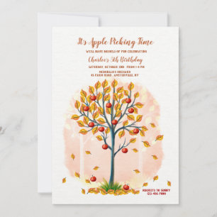Apple Picking Time Invitation