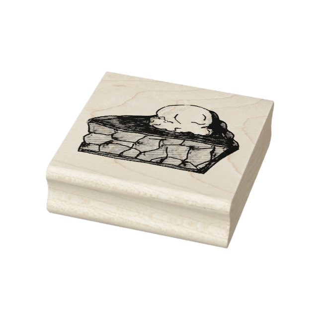 Apple Pie A La Mode Ice Cream Slice Dessert Stamp (Stamp)