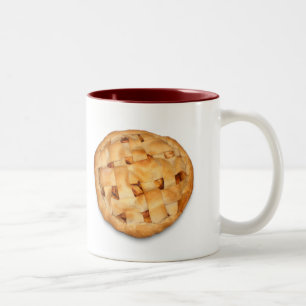 Apple Pie (Add Background Colour) Two-Tone Coffee Mug