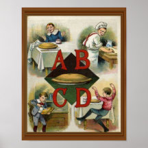 Apple Pie Alphabet 19th Century Illustration Art