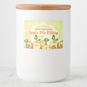 Apple pie butter jelly applesauce canning label