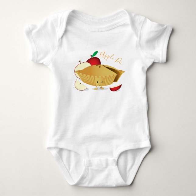 Apple Pie Character | Baby Bodysuit (Front)