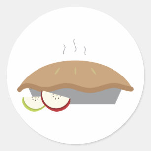 Apple Pie Classic Round Sticker