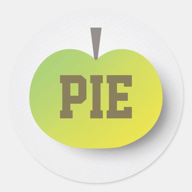 Apple Pie Classic Round Sticker (Front)