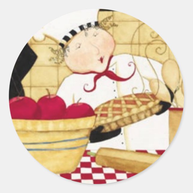 Apple Pie Classic Round Sticker (Front)