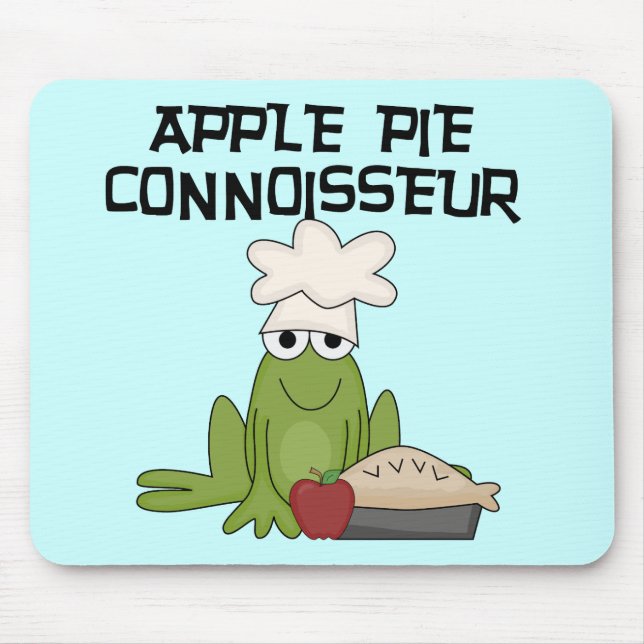 Apple Pie Connoisseur Tshirts and Gifts Mouse Mat (Front)
