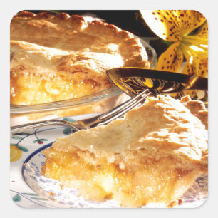 Apple Pie Dessert Square Sticker