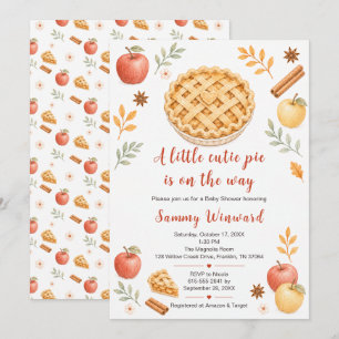 Apple Pie Fall Baby Shower Invitation