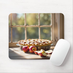 Apple Pie In Farmhouse Window Mouse Mat