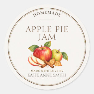 Apple Pie Jam Labels Personalised Canning Stickers