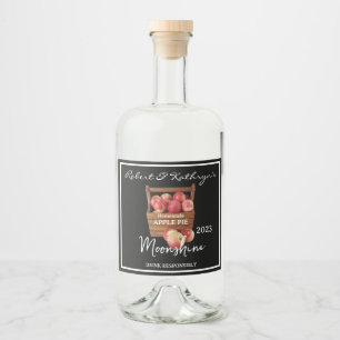 Apple Pie Moonshine Personalised Liquor Bottle Label