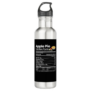 Apple Pie Nutrition Facts Funny Thanksgiving Chris 710 Ml Water Bottle