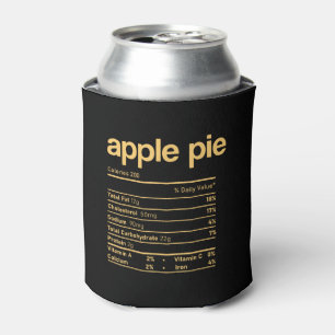 Apple Pie Nutrition Facts Funny Thanksgiving Chris Can Cooler