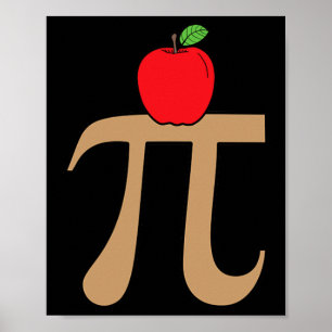 Apple Pie Pi Math Pun  Poster