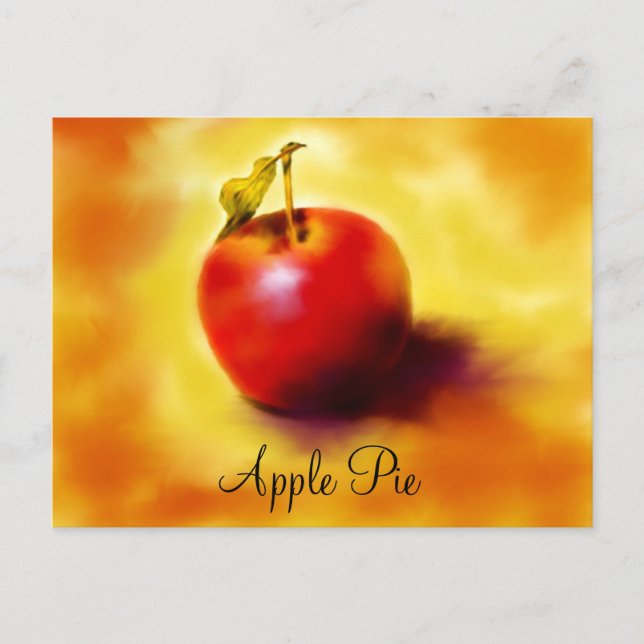 Apple Pie Recipe Card (Front)