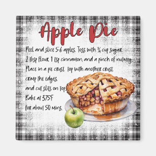 Apple Pie Recipe Magnet