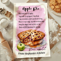 Apple Pie Recipe Personalised