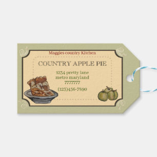 APPLE PIE  rectangular Gift Tags