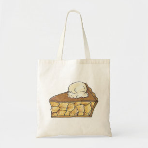 Apple Pie Slice A La Mode Ice Cream Foodie Tote Bag