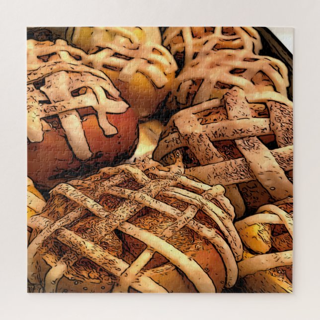 Apple Pie Tarts Jigsaw Puzzle (Vertical)