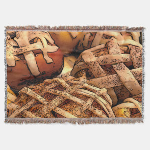 Apple Pie Tarts Throw Blanket