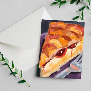 Apple Pie Thanksgiving Watercolor Holiday Card