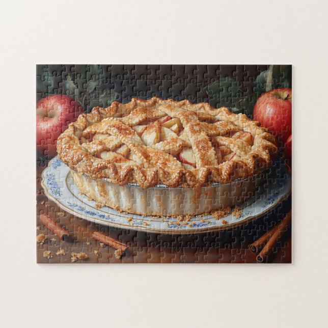 Apple Pie Vintage Inspired Painting Jigsaw Puzzle (Horizontal)