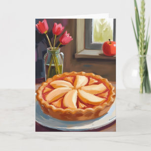 Apple Pie Watercolor Thanksgiving Card