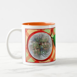 Apple Plaid Customisable Photo Mug