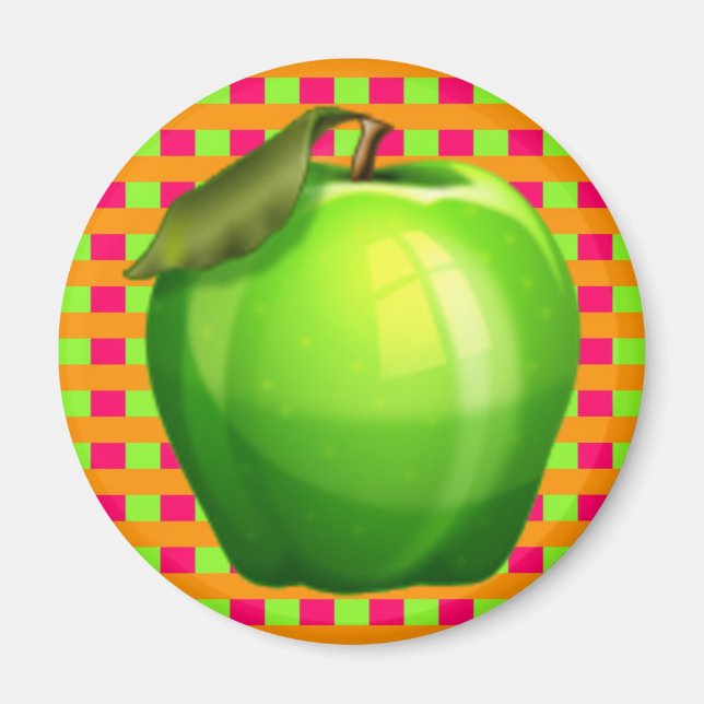 Apple Plaid Magnet (Front)