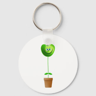 Apple Plant Key Ring