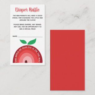 Apple Rainbow, Baby Shower Diaper Raffle Enclosure