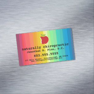 Apple/Rainbow Chiropractic Magnetic Business Cards