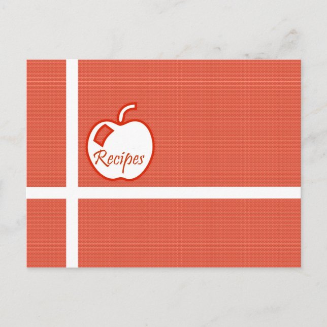 Apple recipe postcard (Front)