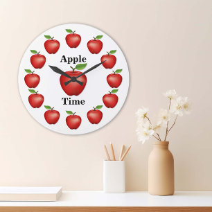 Apple, Red Delicious Large Clock