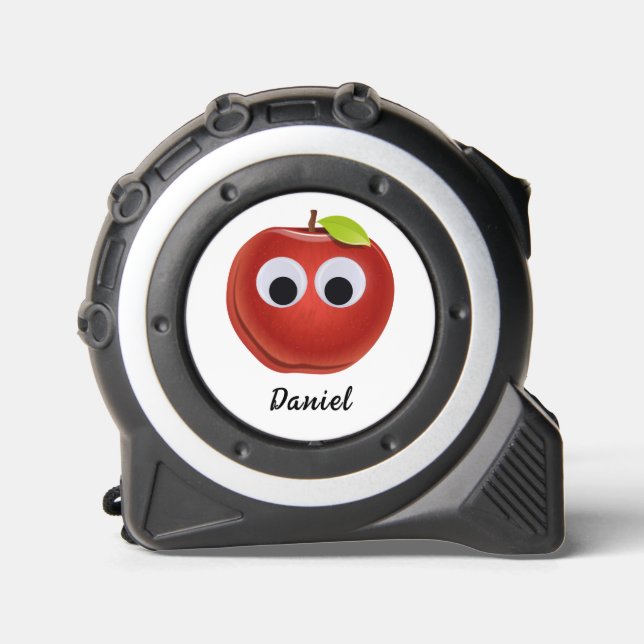 Apple, red fruit with googly eyes - Personalised 1 (Front)