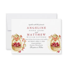 Apple Red Heart Leaf Tree Forest Wedding