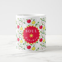 Apple Red Yellow Green Fruit Graphic Art Modern