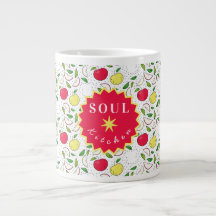Apple Red Yellow Green Fruit Graphic Art Modern