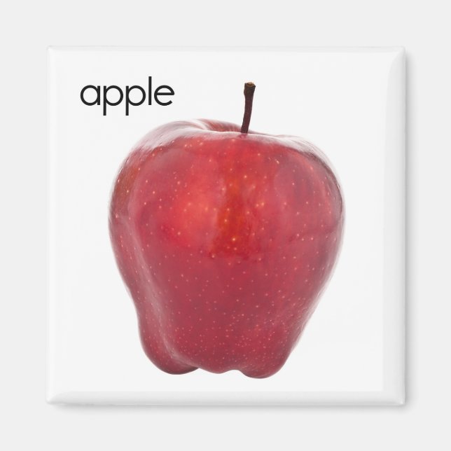 Apple Refrigerator Magnet (Front)