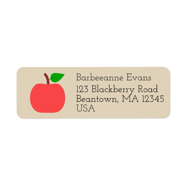 Apple Return Address Label (Front)