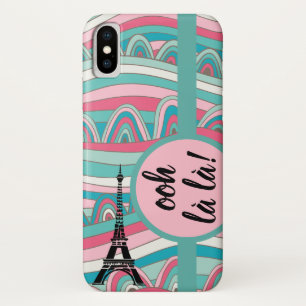 Apple/ Samsung Eiffel Tower Ooh la la! Monogram iPhone X Case