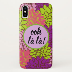 Apple/ Samsung Ooh la la! Monogram Bold Floral iPhone X Case