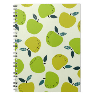 Apple seamless pattern. Fruit theme illustration.a Notebook