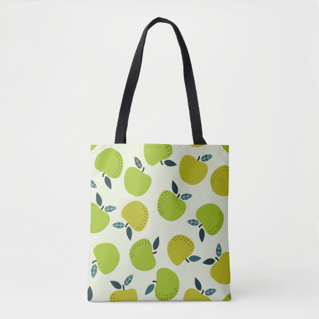 Apple seamless pattern. Fruit theme illustration.a Tote Bag (Front)